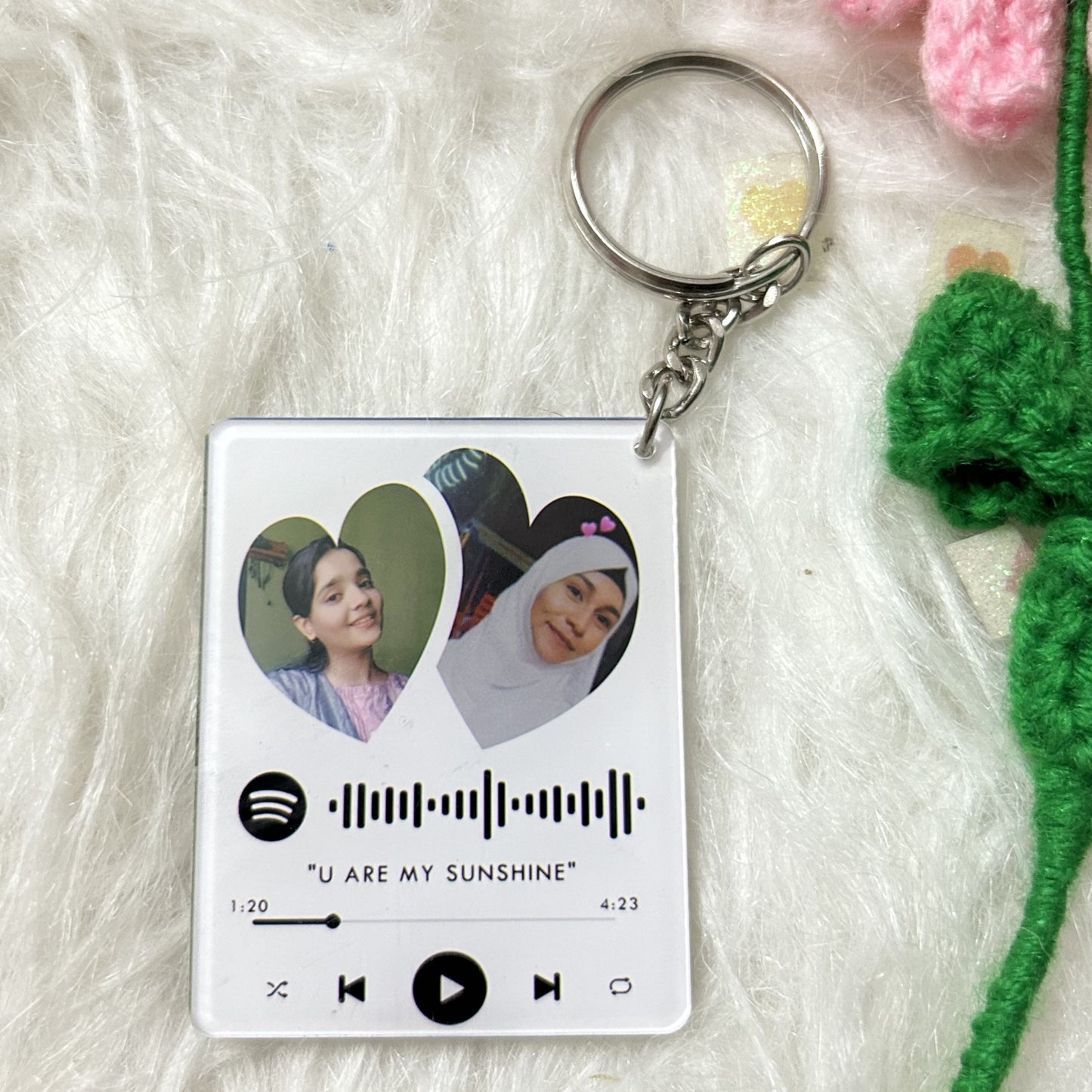 spotify keychain with photo