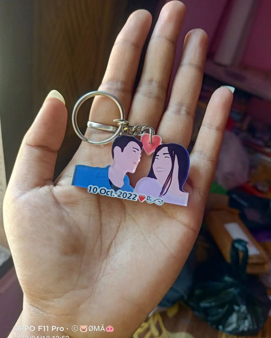 Customized illustration Keychain