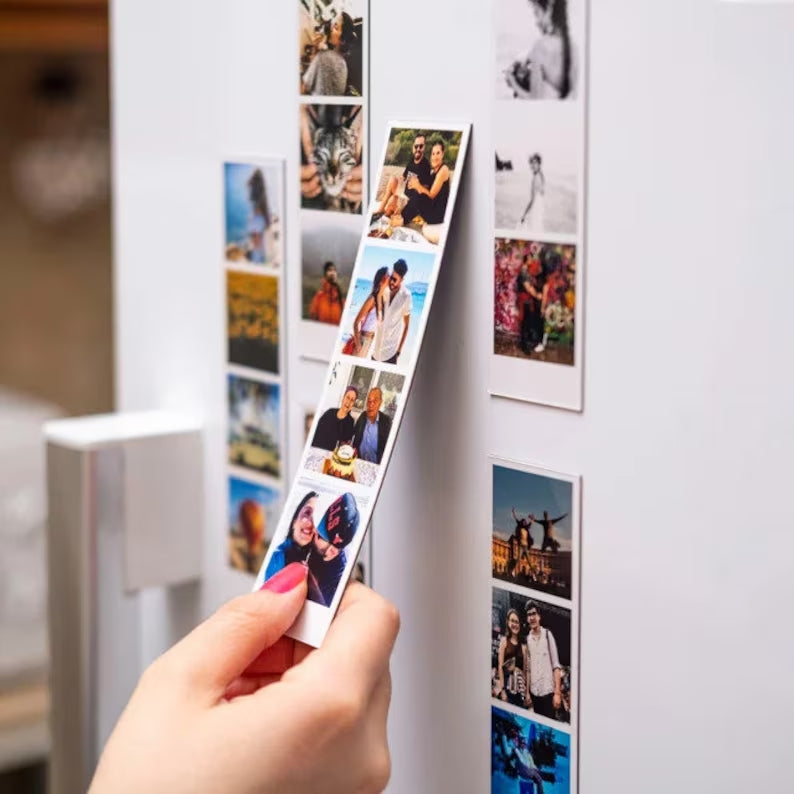 customized photo strip fridge magnet with 4-photos