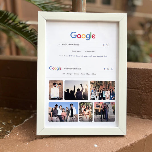 Customized Photo Frame With Google Theme (Google Frame) 6x8 Inch